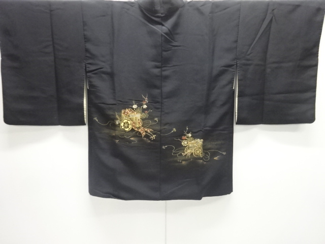 御所車模様織り出し絵羽織